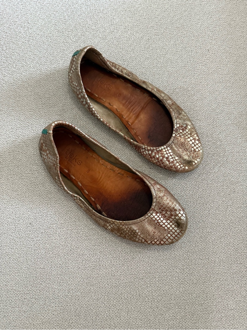 Wild Copper Tieks Ballet Flats